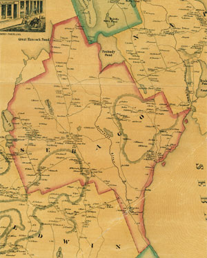 Sebago Map 1857