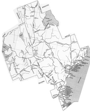 Sebago Map 1871